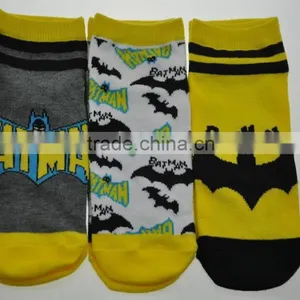 Boys Comic Ankle Socks. 3 - Pack. Superhero Design thumbnail-1