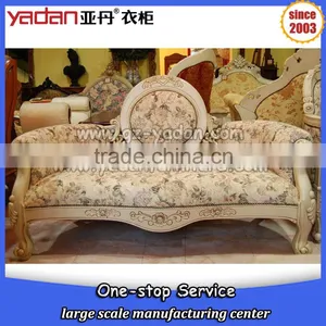 American Living Room Antique Furniture Pictures of Solid Wood Fabric Sofa Quality Choice thumbnail-1
