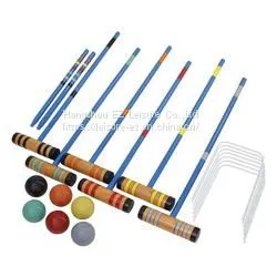 Wooden Croquet Lawn Game Golf Croquet thumbnail-1