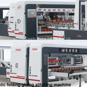 Automatic Cardboard Folder Gluer Stitcher Machine thumbnail-2
