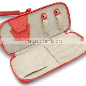 High Quality Soft Leather Cosmetic/Jewelry Case, Coral Faux Leather Jewelry Display Case,jewelry Carry Bag thumbnail-3