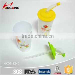 Hot Sale Kids Plastic Cup With Straw thumbnail-2