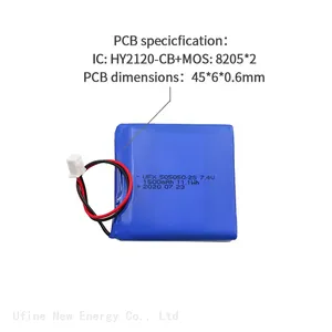 505050-2S 1500mAh 7.4V High Capacity Li-ion Battery Rechargeable Lithium Polymer Battery Pack For Toys thumbnail-3
