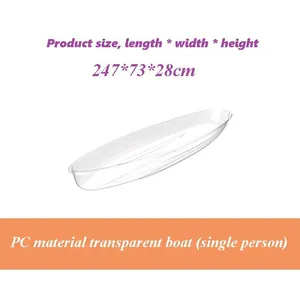 Transparent Boat PC Crystal Boat Drifting Kayak thumbnail-5