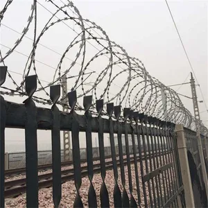 Customizable Galvanized Razor Barbed Wire Concertina Coil Galvanized 2.5MM Fence Roll for Sale thumbnail-1