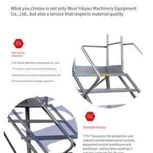 Etu, Mobile Climbing Ladder for Warehouse Supermarkets, Automatic Braking Ladder for Picking Goods, Factory Direct Sales thumbnail-3