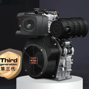 Factory 18HP 1105F Air Cooled Single Cylinder Diesel Engine 4 Stroke Vertical Diesel Power Engine With Electric Start thumbnail-4