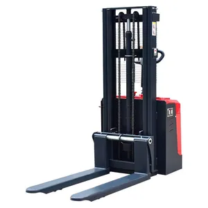 New Style 1.5 T Standing Position Electric Pallet Forklift Full Electric Pallet Stacker With Pedal thumbnail-2