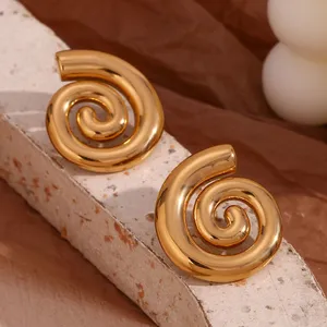 304 Stainless Steel Earrings Hypoallergenic Lead-Free Nickel-Free Factory Direct Wholesale Supplier Bulk Order thumbnail-5