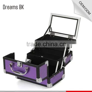 Elegant Makeup Artist Train Case Travel Makeup Case thumbnail-4