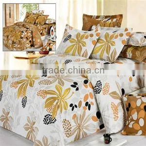 Pigment Print Leaf Bedding Cotton Duvet Cover Bed Set thumbnail-1