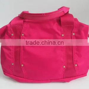 2016 China Guangzhou Newly Style Hot Casual Large Rosy Waterproof Nylon Shoulder Bag, Handbag Bags Women Girls Manufacturer thumbnail-1