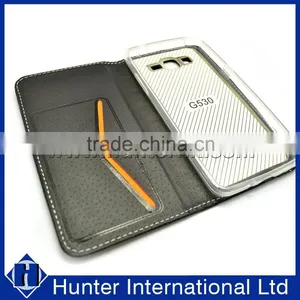 Rhombus Pattern PU Leather Case For Samsung G530 thumbnail-2