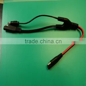 Extension Cord SAE Plug to SAE Plug & DC Jacke With UL SPT-2 AWG EXTENSION Power Cord thumbnail-1