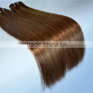 Double Drawn Dark Brown Hair Weave Color #4 Supplier's Choice thumbnail-2