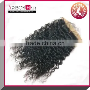 Premium Quality Kinky Virgin Brazillian Hair Bundles With Closure thumbnail-2