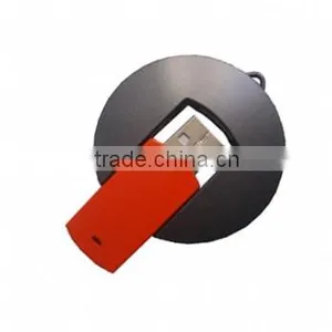 Round Shape Plastic USB Flash Drive Rolling- Over OEM USB Gift thumbnail-1