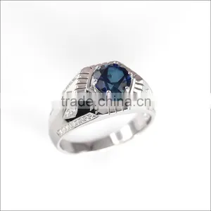 925 Sterling Silver Big Gemstone Clover Fine Silver 925 Ring thumbnail-1