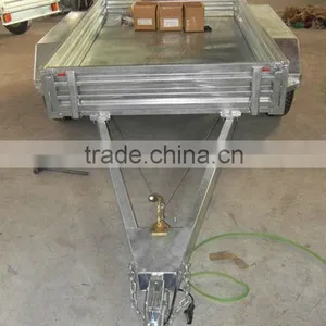 8x5FT Heavy Duty Hot Dipped Galvanized Tandem Box Trailer, Utility Trailer thumbnail-1