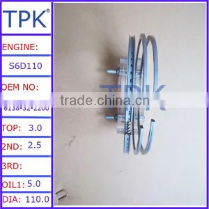 For Komatsu S6D110 Piston Ring, SA6D110-1 Piston Ring Set thumbnail-1