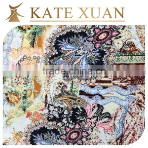 2016 Indian New Style Fashion Rayon Printed Fabric thumbnail-1