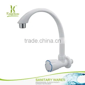 Wall Mounted White Kitchen Faucet Single Cold ABS Water Tap thumbnail-6