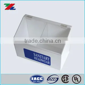 2016 High Quality Acrylic Sanitary Hairnet Dispenser Box ; Custom White Acrylic Display Stand Box thumbnail-1