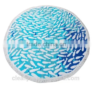 China Product Cheap Custom Round Towel Beach Quality Choice Most Popular thumbnail-2