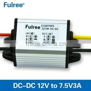 Waterproof DC-DC Converter 12v to 7.5v3a Step Down Power Converter, Car Power Supply Module thumbnail-1