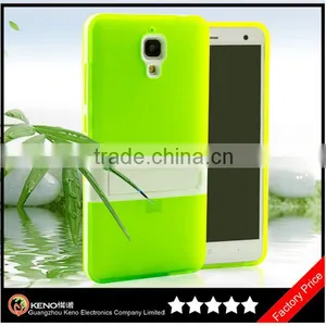 Keno Slim Fit Hybrid Flexible TPU Armor Defender Case With Kickstand for Xiaomi 4 thumbnail-1