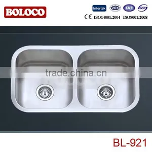Undermounted Stainles Steel Sink Double Bowls BL-921 thumbnail-1