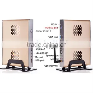 Wholesale Cheapest Hard Drive Server Case for Intel N270 1.6GHz, Max 2gb Ram Wifi E-mini Itx Case Winxp Fanless Server thumbnail-2