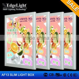 Edgelight AF13 Clip Type Single Side Advertising Display Rectangle Aluminous Light Box Made in Shanghai China thumbnail-1
