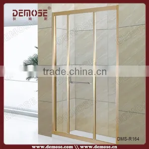 Corner Tub Frameless Tempered Glass Sliding Shower Door thumbnail-1
