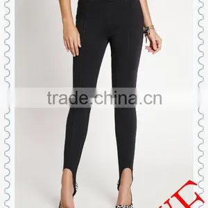 2014 Wholesale Black Colors Ladies Leggings Custom Sexy Stylish Stirrup Leggings for Women thumbnail-1