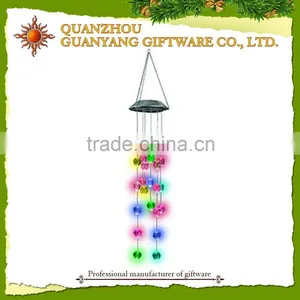 Wholesale Decorative Led Solar Color Changing Acrylic Wind Chime thumbnail-1