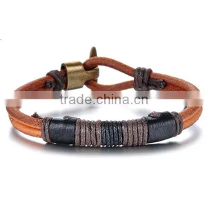 Bracelet Making Kit Men Leather Bracelets Genius Leather Unsext Promotion Gift Stianless Steel Jewelry thumbnail-1