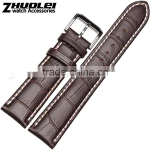 18|19|20|21|22mm High Quality Genuine Leather Men and Women's Watch Strap With Fashionable Buckle thumbnail-1