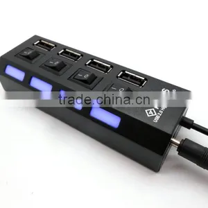 4 Port Usb Hub 2.0 Hi-speed 480MBPS Support 500GB HDD thumbnail-1