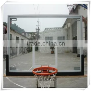 Outdoor Aluminum Frame Tempered Glass Basketball Board thumbnail-1