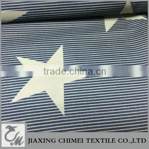 Jiaxing Strip Star Printed Patternof Tencel Denim for Denim Shirt Men thumbnail-1