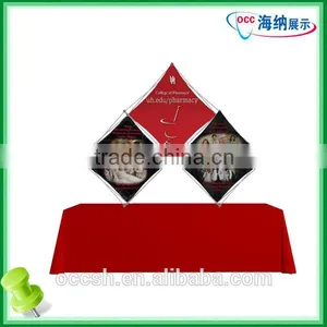 Tabletop Tension Fabric Backdrop Aluminum Pop Up Display Stand thumbnail-1