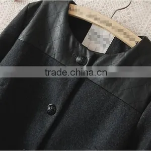European and American Big New Women's Woolen Jacket and Long Sections Temperament Luxury Single-breasted Wool Coat thumbnail-5