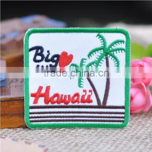 Embroidered Woven Chapter Clothing With Packaging Label Decorative Label Cloth Patches Hawaii thumbnail-1