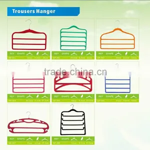 Velvet Trouser Hanger Simple Slim-Line Flocked Pants Hanger in thumbnail-1