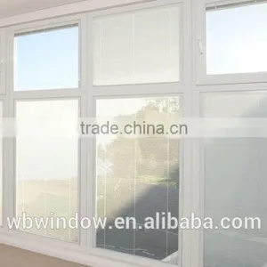 PVC Window With Shutter in Foshan,double Glazed With Shutter Inside Window thumbnail-1