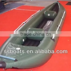 Sunshine 12'8" Outdoor Inflatable Fishing Kayak, Inflatable Canoe Quality Choice Most Popular thumbnail-1