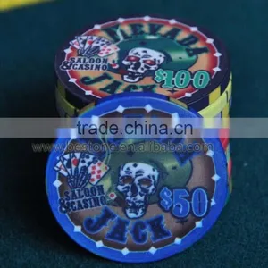 Professional Skull Flush Poker Chips thumbnail-5