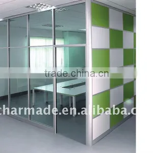 V84 Series Used Office Wall Partitions / Clear Glass Partition Wall / Office Partition Walls / Aluminum Profiles Quality Choice thumbnail-1