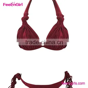 Dark Red Cheap Wholesale Brazilian Bikinis thumbnail-2